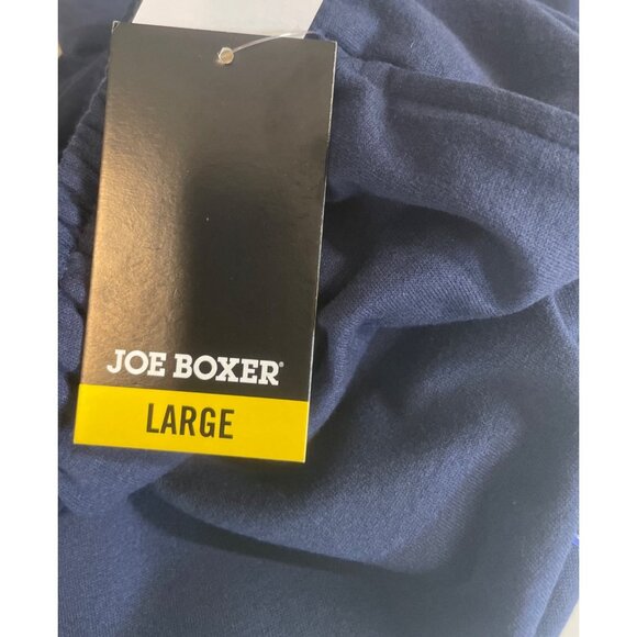 Joe Boxer Men's Size Large Navy Blue French Terry Pajama Pants Smiley Face - Picture 10 of 10